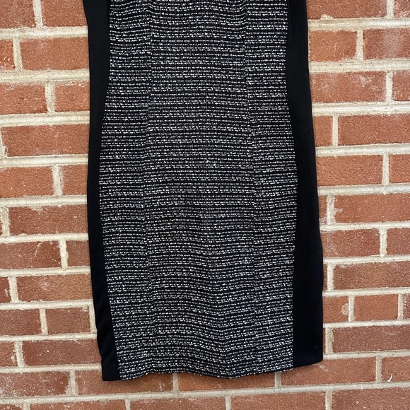 White‎ House Black Market Women's Black & White Tweed Sheath Dress Size 6 - Picture 3 of 11